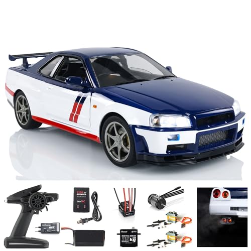 Capo R34 1/8 Metall RC Rennauto 4WD 4x4 Hochgeschwindigkeits-RTR Driftwagen Sound Rauchen von TOUCAN RC HOBBY