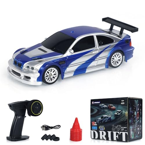 TOUCAN RC HOBBY Ferngesteuertes Auto 1:43 RC Drift Car 4WD Funksteuerung Drift Car RC Auto Mini Toy mit Lights Für Kinder von TOUCAN RC HOBBY