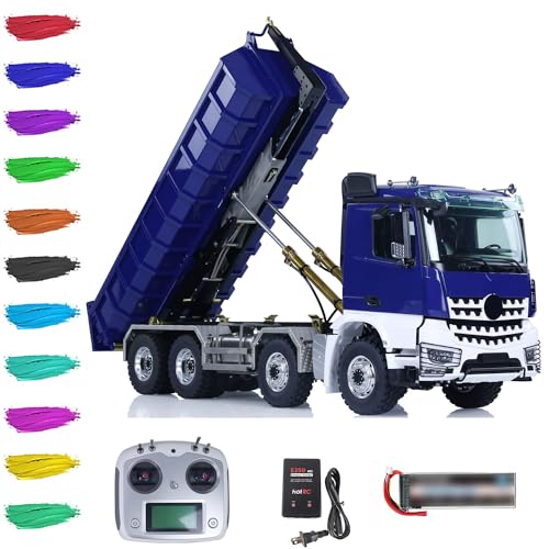 LESU 1/14 RC Kipper LKW Metall 8x8 Hydraulik RTR Voll-Kippwagen Modell von TOUCAN RC HOBBY