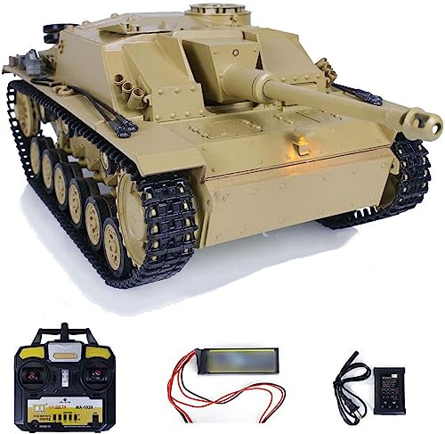 Mato 1226 100% Metall Maßstab 1/16 Gelb Deutsch Stug III Infrarot Ver RTR Rc Panzer von TOUCAN RC HOBBY