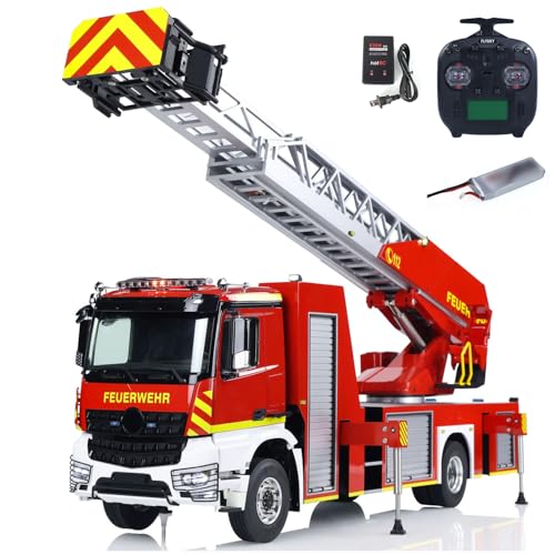 TOUCAN RC HOBBY 1/14 4X2 Metallchassis Leiterwagen 3363 RC Feuerwehrauto ST8 Radio 2-Gang RTR Auto Outdoor Hobbymodell TOUCAN RC HOBBY 1/14 4X2 Metallchassis Leiterwagen 3363 RC Feuerwehrauto ST8 Radio 2-Gang RTR Auto Outdoor Hobbymodell von TOUCAN RC HOBBY