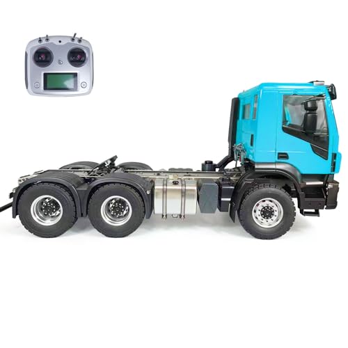 TOUCAN RC HOBBY 1/14 6X4 RC Traktor Truck Metall Chassis Ferngesteuertes Auto 2-Gang-Getriebe von TOUCAN RC HOBBY