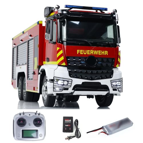 TOUCAN RC HOBBY 1/14 6x4 ferngesteuerter Feuerwehrwagen RC Feuerwehrfahrzeuge RTR Auto Modell Sound von TOUCAN RC HOBBY