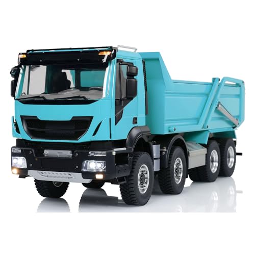 TOUCAN RC HOBBY 1/14 8X4 Metall Hydraulisch RC Kipper Truck Flip Over Cover Fernbedienung Dump Car von TOUCAN RC HOBBY