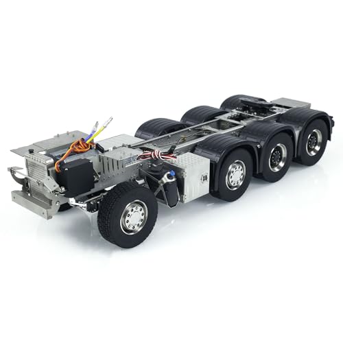 TOUCAN RC HOBBY 1/14 8X8 Metall Chassis für RC Traktor Truck 3363 Auto Modell 3 Geschwindigkeiten Getriebe von TOUCAN RC HOBBY