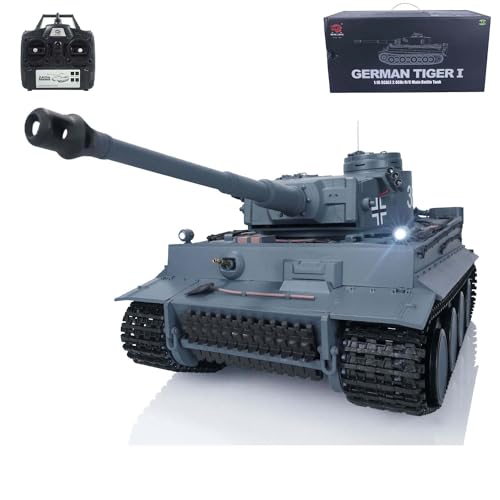 TOUCAN RC HOBBY 1/16 7.0 Henglong German Tiger I RC Panzer 3818 Turm Seitenlicht Smoking Minigun von TOUCAN RC HOBBY