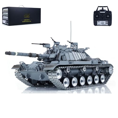 TOUCAN RC HOBBY 1/16 RC Panzer M60W Israel Magach3 Ferngesteuerte Kampfpanzer Metallspuren Räder von TOUCAN RC HOBBY