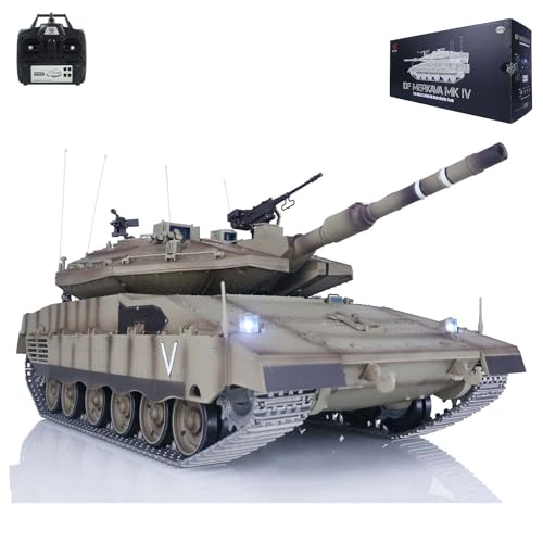 TOUCAN RC HOBBY 1:16 RC Military Battle Tanks Heng Long IDF Merkava MK IV 3958 Upgraded Edition von TOUCAN RC HOBBY