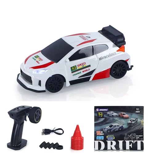 TOUCAN RC HOBBY 2,4 GHz 1/43 RC Drift Car High-Speed 4WD Racing Mini Car Spielzeug Radio Batterie Licht Gyroskop Modell Outdoor-Enthusiasten Deutscher Spot TOUCAN RC HOBBY 2,4 GHz 1/43 RC Drift Car High-Speed 4WD Racing Mini Car Spielzeug Radio Batterie Licht Gyroskop Modell Outdoor-Enthusiasten Deutscher Spot von TOUCAN RC HOBBY