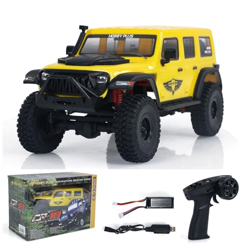 TOUCAN RC HOBBY 4WD 1:18 RC Crawler Car Hobby Plus Cr18 Wireless Elektro Geländewagen Modus von TOUCAN RC HOBBY