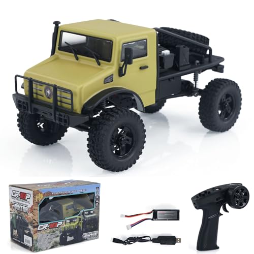 TOUCAN RC HOBBY 4X4 1/18 RC Rock Crawler Auto 4WD Hobby Plus Cr18P Funksteuerung Geländewagen von TOUCAN RC HOBBY