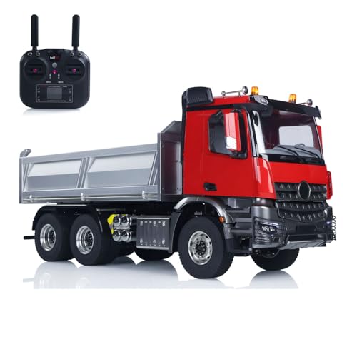 TOUCAN RC HOBBY 6WD Metall gehäuse 1/14 RC Hydraulic Dumper Truck 3348 Funk gesteuerter Kipper Differential achslicht Sound HotRC Radio 2025T von TOUCAN RC HOBBY