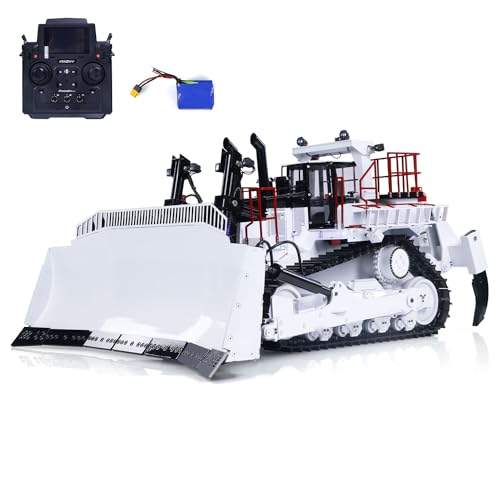 TOUCAN RC HOBBY D11T 1/14 RC Hydraulische Bulldozer Pl18Ev Fernbedienung Dozer Sound Light Smoke von TOUCAN RC HOBBY