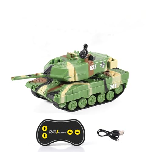 TOUCAN RC HOBBY Ferngesteuerter Kampfpanzer im Maßstab 1:77 2.4G German Panther RTR Mini Toy Led Light von TOUCAN RC HOBBY