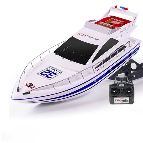 TOUCAN RC HOBBY Heng Long 2.4G RC Hochgeschwindigkeits-Rennboot drahtlose Steuerung Luxusyachtmodell von TOUCAN RC HOBBY