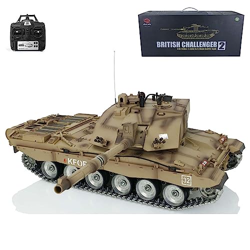 TOUCAN RC HOBBY Henglong 1/16 7.0 Customize Challenger II RC Panzer 3908 360° Turm FPV Tracks von TOUCAN RC HOBBY