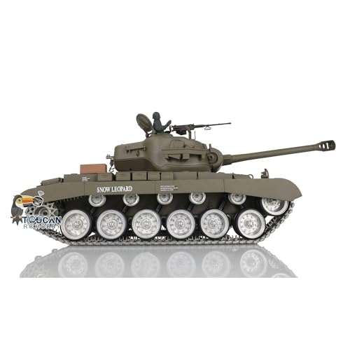 TOUCAN RC HOBBY Henglong 1/16 7.0 M26 Pershing RTR RC Panzer 3838 Metal Tracks Wheels 360° Turm von TOUCAN RC HOBBY