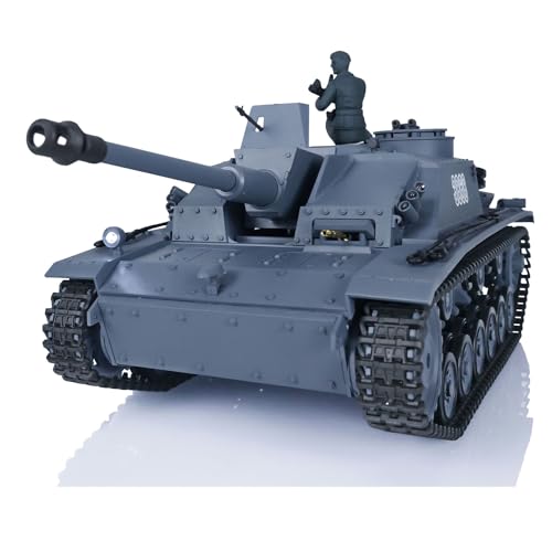 TOUCAN RC HOBBY Henglong 1/16 German Stug III RTR RC Panzer 7.0 Kunststoff 3868 Maschinengewehr rauchen von TOUCAN RC HOBBY