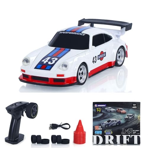 TOUCAN RC HOBBY Hochgeschwindigkeits 2.4G Mini RC Drift Car 1:43 Rennfahrzeuge Gyroskop 4WD Bereit zum Fahren Mini-Auto Spielzeug Radio Batterie Lichter Modell TOUCAN RC HOBBY Hochgeschwindigkeits 2.4G Mini RC Drift Car 1:43 Rennfahrzeuge Gyroskop 4WD Bereit zum Fahren Mini-Auto Spielzeug Radio Batterie Lichter Modell von TOUCAN RC HOBBY