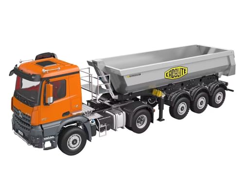 TOUCAN RC HOBBY Kabolite 1/14 4X4 RC Traktor LKW 3 Achsen Elektrisch Heben Kippanhänger Auto 5801 von TOUCAN RC HOBBY