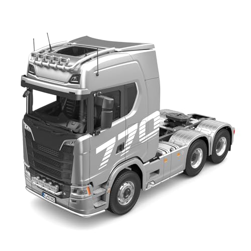 TOUCAN RC HOBBY Kabolite 1/14 RC Sattelzugmaschine 770S 6X6 5802 RC LKW Modell Batterie 2.4G Fernsteuerung Silber von TOUCAN RC HOBBY