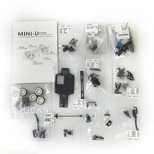TOUCAN RC HOBBY Karosserieschalen-Auto-Chassis-Kit für Heimwerker, 1/28 4 x 4 MINID Racing Drift-Modell TOUCAN RC HOBBY Karosserieschalen-Auto-Chassis-Kit für Heimwerker, 1/28 4 x 4 MINID Racing Drift-Modell von TOUCAN RC HOBBY
