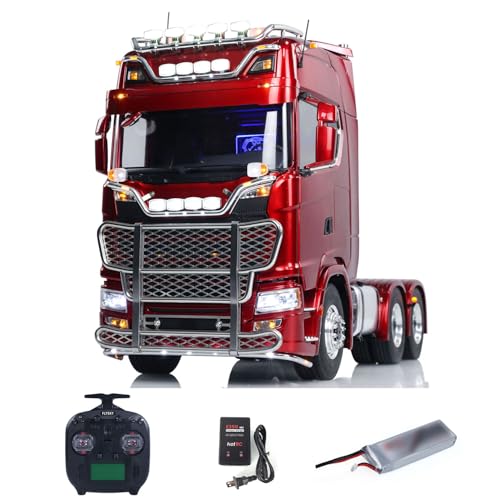 TOUCAN RC HOBBY LESU 1/14 RC Traktor LKW 6 * 6 770S Metall Chassis Licht Sound Rauch Einheit Differential Sperre Achsen ST8 Fernbedienung von TOUCAN RC HOBBY