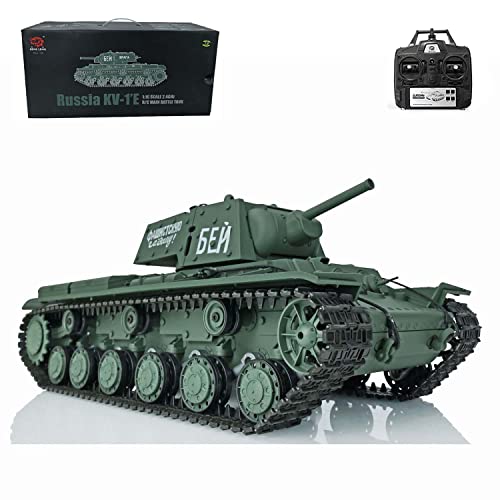 TOUCAN RC HOBBY Maßstab 1:16 Henglong Tk7.0 Sowjetischer Kv-1 RTR RC Panzer Ir Battle Bb Shooting 3878 Rc Car Model Smoke Effect von TOUCAN RC HOBBY