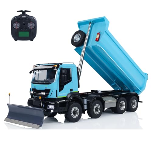 TOUCAN RC HOBBY Metall 1/14 Hydraulik Rc Kipper LKW 8X8 Fernbedienung Kipper Autos Schneeschwert von TOUCAN RC HOBBY