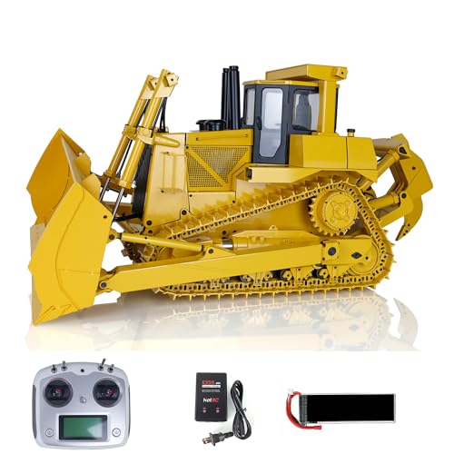 TOUCAN RC HOBBY Metall 1/14 Rc Bulldozer Hydraulik Dxr2 Fernbedienung D10T Raupendozer Modell RC Hydraulische Baufahrzeuge von TOUCAN RC HOBBY