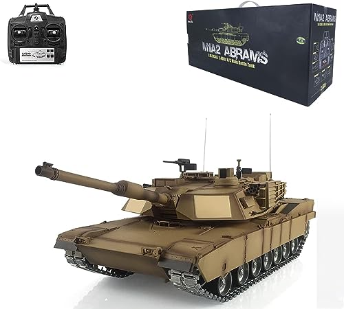 TOUCAN RC HOBBY Modified Pro Heng Long 1/16 Tk7.0 M1A2 Abrams RTR Rc Tank 3918 Bb Ir Battle Smoke Metal Tracks Double Rubber Pads (Limited Edition) von TOUCAN RC HOBBY