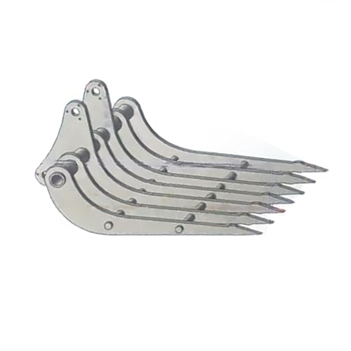 TOUCAN RC HOBBY Siebenzahn-Rechenschaufel aus Metall für 1/8 hydraulischen ferngesteuerten Bagger 390F 395 374 RC-Kettenbagger PC1250 Modellzubehör TOUCAN RC HOBBY Siebenzahn-Rechenschaufel aus Metall für 1/8 hydraulischen ferngesteuerten Bagger 390F 395 374 RC-Kettenbagger PC1250 Modellzubehör von TOUCAN RC HOBBY