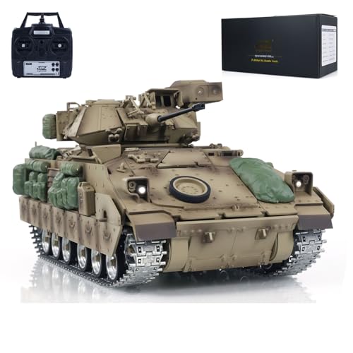 TOUCAN RC HOBBY TD 1/16 Militär RC Panzer M2A2 Bradley Metal Tracks Funksteuerung Kampffahrzeuge von TOUCAN RC HOBBY