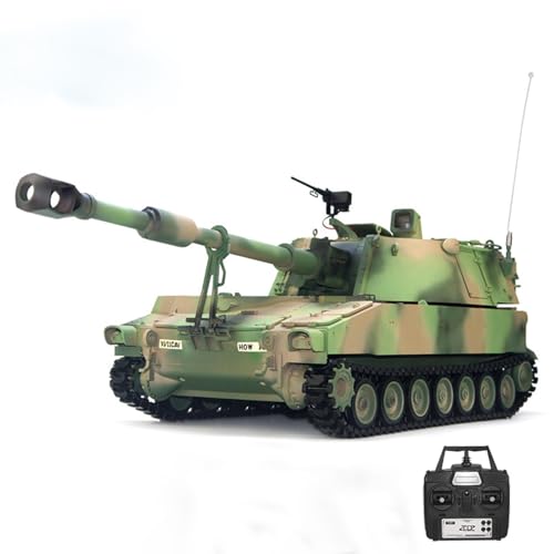 TOUCAN RC HOBBY Tongde 1/16 M109A2 RC Panzer RTR Selbstfahrende Haubitze Sound Leichtmetallräder von TOUCAN RC HOBBY