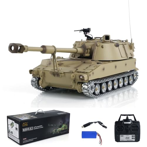 TOUCAN RC HOBBY Tongde M109A2 RC Militär Panzer Selbstfahrende Haubitze Metallräder im Maßstab 1:16 von TOUCAN RC HOBBY