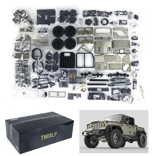 TOUCAN RC HOBBY Twolf 1:10 Tw-715 RC Geländewagen Vollmetall Cnc Ferngesteuertes Crawler Auto von TOUCAN RC HOBBY