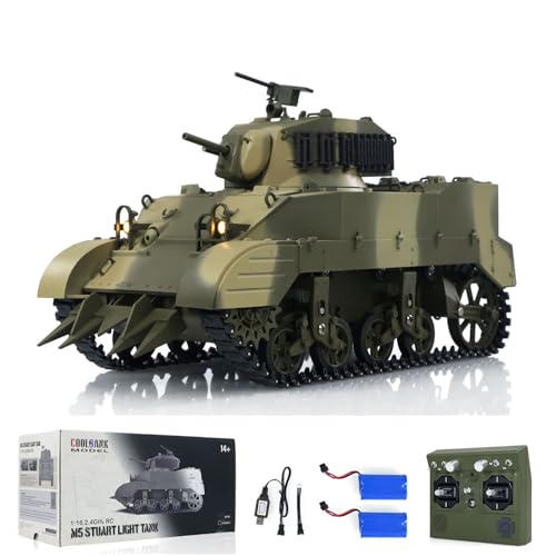 TOUCAN RC HOBBY USA M5A1 Stuart VI 1/16 RC Panzer Fernbedienung RTR Light Tank Smoking 2 Batterie für 14 Jahre TOUCAN RC HOBBY USA M5A1 Stuart VI 1/16 RC Panzer Fernbedienung RTR Light Tank Smoking 2 Batterie für 14 Jahre von TOUCAN RC HOBBY