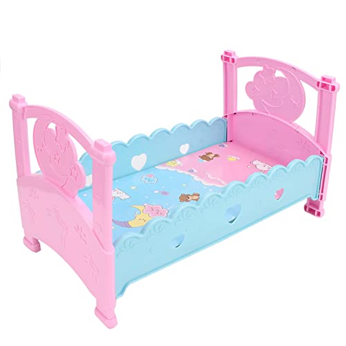 TOUISEDGI Simulation Baby Doll Bed Cribs Furniture Play House Toys Accessories for Children Entertainment von TOUISEDGI