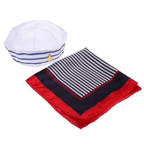 TOVINANNA 1 Set Marinemütze Anzug Kapitänsmütze Kostüm Cosplay Matrosenmütze Und Schal Kapitänskostüm Kapitänsmütze Für Cosplay Kapitänsmütze Dekoration Matrosenmütze Kapitänsmütze TOVINANNA 1 Set Marinemütze Anzug Kapitänsmütze Kostüm Cosplay Matrosenmütze Und Schal Kapitänskostüm Kapitänsmütze Für Cosplay Kapitänsmütze Dekoration Matrosenmütze Kapitänsmütze von TOVINANNA
