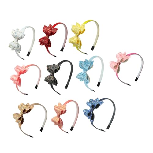 TOVINANNA 10St Schleife Stirnband halloween haarschmuck haarschmuck haarstifte hair clip Niedlicher Haarschmuck Abs Styling pom Bowknot-Haarreifen leistung haar Zwiebelpulver von TOVINANNA