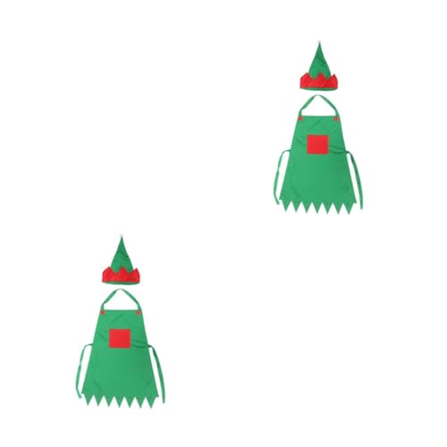 TOVINANNA 4 Stck. Teiliges Weihnachts Elf Kostüm Set mit Grünem Elf Hut und Weicher Strapazierfähiger Vlies Schürze für Festliche Familienaktivitäten und Weihnachtsfeier Zubehör TOVINANNA 4 Stck. Teiliges Weihnachts Elf Kostüm Set mit Grünem Elf Hut und Weicher Strapazierfähiger Vlies Schürze für Festliche Familienaktivitäten und Weihnachtsfeier Zubehör von TOVINANNA