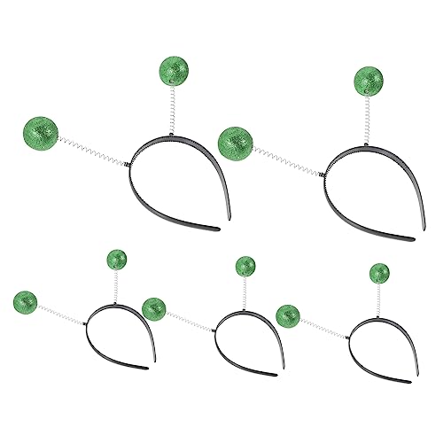 TOVINANNA 5st Gepudertes Schaumkugel-stirnband Kostüm-requisite Antennen Kostümzubehör Haarschmuck Grünes Mauskostüm Für Erwachsene Haarreifen Grünes Zubehör Kopfschmuck Green Plastik von TOVINANNA