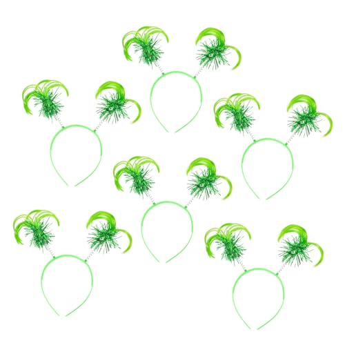 TOVINANNA 6St Stirnbänder Haarband hair-band cosplays verkleidung dekoringe Party-Kopfschmuck Geburtstags-Stirnband Cosplay-Stirnband Haarbänder für Cosplay lustiges Stirnband Plastik Green von TOVINANNA