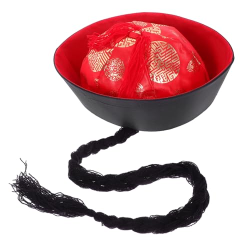 TOVINANNA Authentischer Chinesischer Qing Kostümhut für Theater und Halloween Auffälliger Partykopfschmuck im Traditionellen Design Komfortabel und Dekorativ für Bühne und Film TOVINANNA Authentischer Chinesischer Qing Kostümhut für Theater und Halloween Auffälliger Partykopfschmuck im Traditionellen Design Komfortabel und Dekorativ für Bühne und Film von TOVINANNA