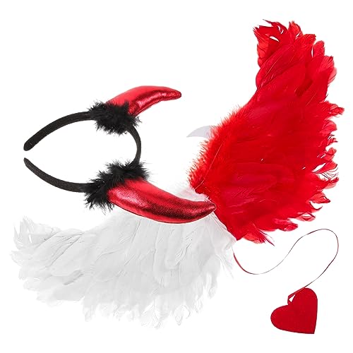 TOVINANNA Cosplay Flügel mit Stirnband Halloween Party Kostüm Flügel Prop Leichte Strapazierfähige Engels und Teufelsflügel Geeignet für Karneval Maskerade und Bühnenauftritte TOVINANNA Cosplay Flügel mit Stirnband Halloween Party Kostüm Flügel Prop Leichte Strapazierfähige Engels und Teufelsflügel Geeignet für Karneval Maskerade und Bühnenauftritte von TOVINANNA