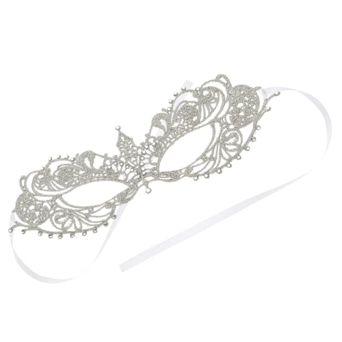 TOVINANNA Damen Spitzenmaske mit Filigranem Spitzen-design und Funkelnden Details Dekorative Tanz Maskerade-maske für Halloween Karneval Ball Kostümpartys TOVINANNA Damen Spitzenmaske mit Filigranem Spitzen-design und Funkelnden Details Dekorative Tanz Maskerade-maske für Halloween Karneval Ball Kostümpartys von TOVINANNA
