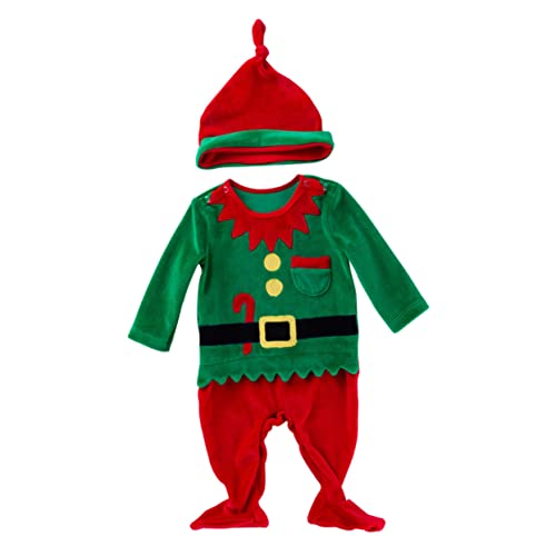 TOVINANNA Jumpsuit Weihnachtsmann Kostüm Teiliges Grün für Weihnachtsoutfit mit Langem Arm Weiches Material Rundhalsausschnitt Einfach Anzuziehen Festliches und Fotokostüm TOVINANNA Jumpsuit Weihnachtsmann Kostüm Teiliges Grün für Weihnachtsoutfit mit Langem Arm Weiches Material Rundhalsausschnitt Einfach Anzuziehen Festliches und Fotokostüm von TOVINANNA