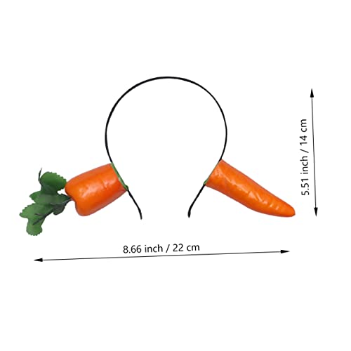 TOVINANNA Karotten Haarreif Damen Lustiges Party Haarschmuck Erwachsene Kopfband Karottenform Kostüm Zubehör für Halloween Festival TOVINANNA Karotten Haarreif Damen Lustiges Party Haarschmuck Erwachsene Kopfband Karottenform Kostüm Zubehör für Halloween Festival von TOVINANNA