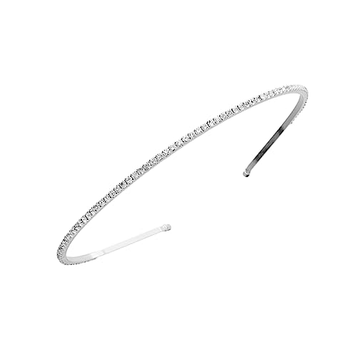 TOVINANNA Kopfschmuck für die Party Braut Stirnband Kopfschmuck für Mädchen Rave-Accessoires Haarband Accessoires für Damen haarschmuck graceling Frauen Haarreifen Party-Kopfbedeckung Silver von TOVINANNA