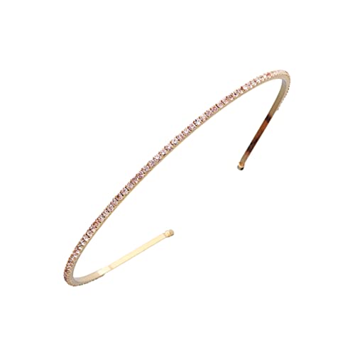 TOVINANNA Party-Kopfbedeckung haarschmuck graceling haarsschmuck geschengutsein sparkling Stirnbänder Haarbänder frauen Hochzeit Braut- Kopfschmuck für die Party Frauen Haarreifen Golden von TOVINANNA